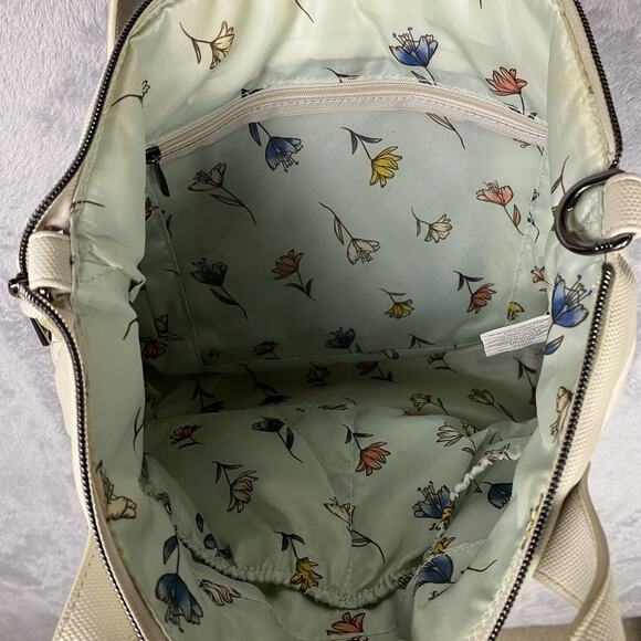 Lug Alto Matte Luxe Bag Purse Pebble IcePop Travel Carry On Handbag Tote Ivory - Picture 8 of 10